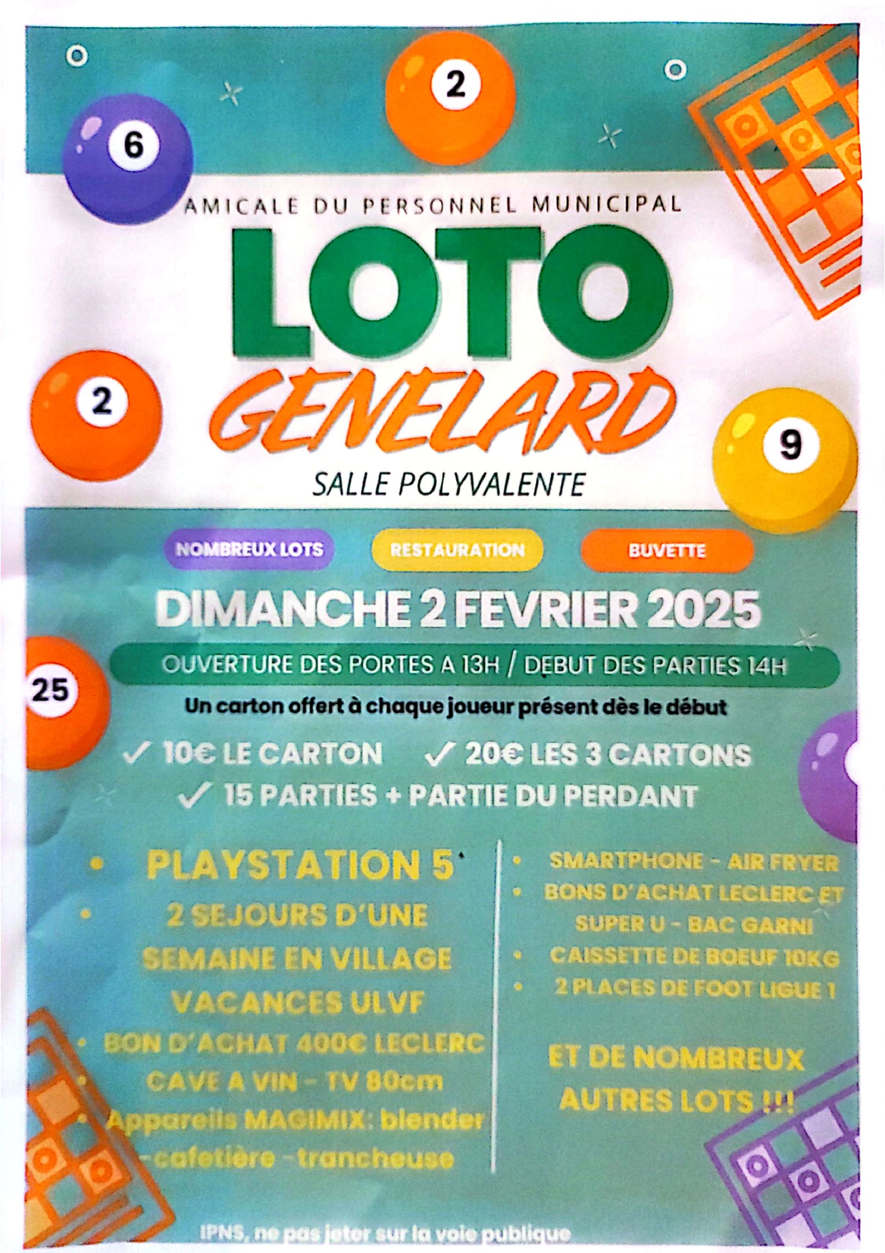 Loto de l'amicale du personnel municipal