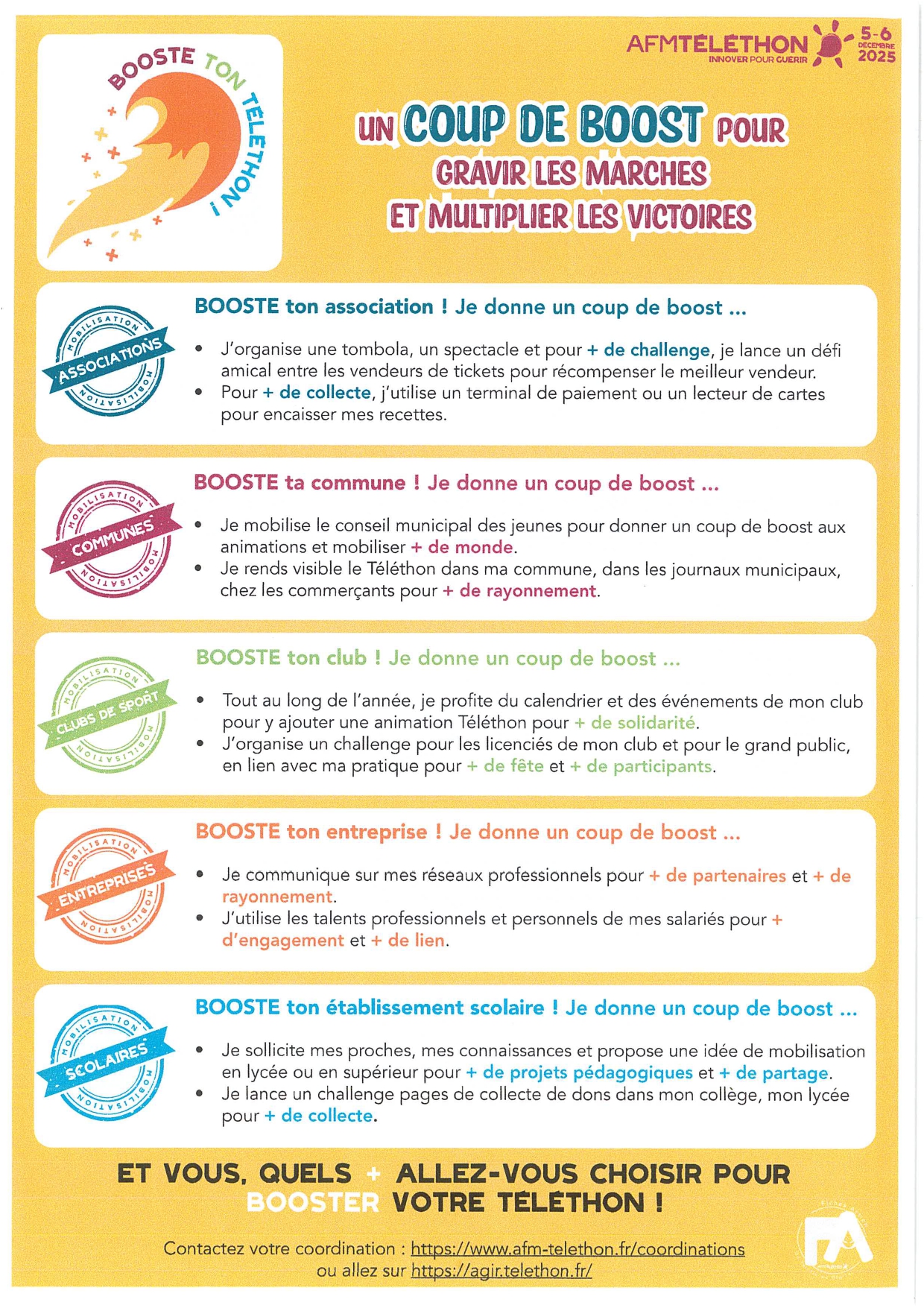 Un coup de boost pour le Téléthon