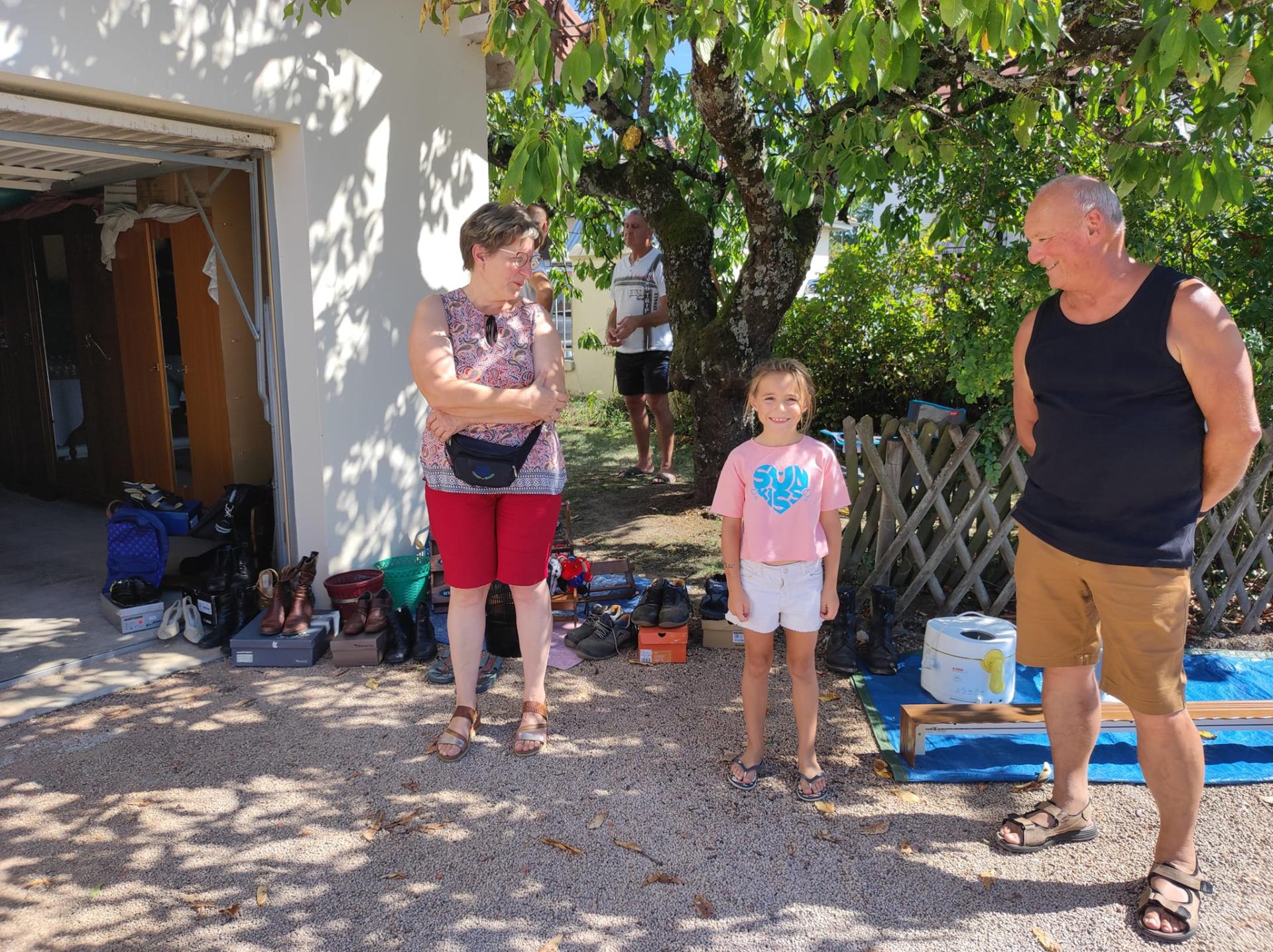 Chloé a passé la journée avec papi et mamie