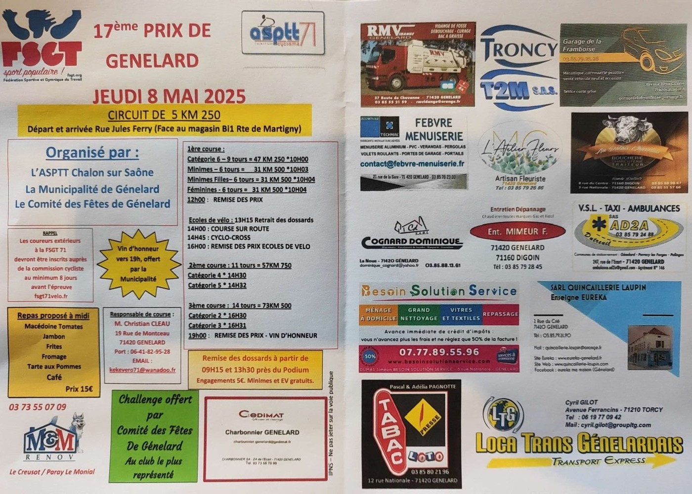 17e Prix de Génelard Course du 8 mai 