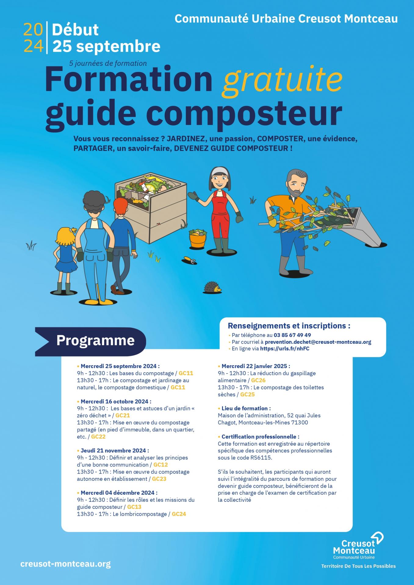 Formation gratuite guide du composteur 